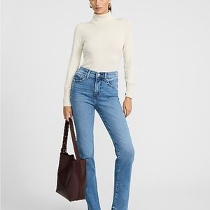 Express Light Blue 90s Slim Super High Rise Women's Jeans